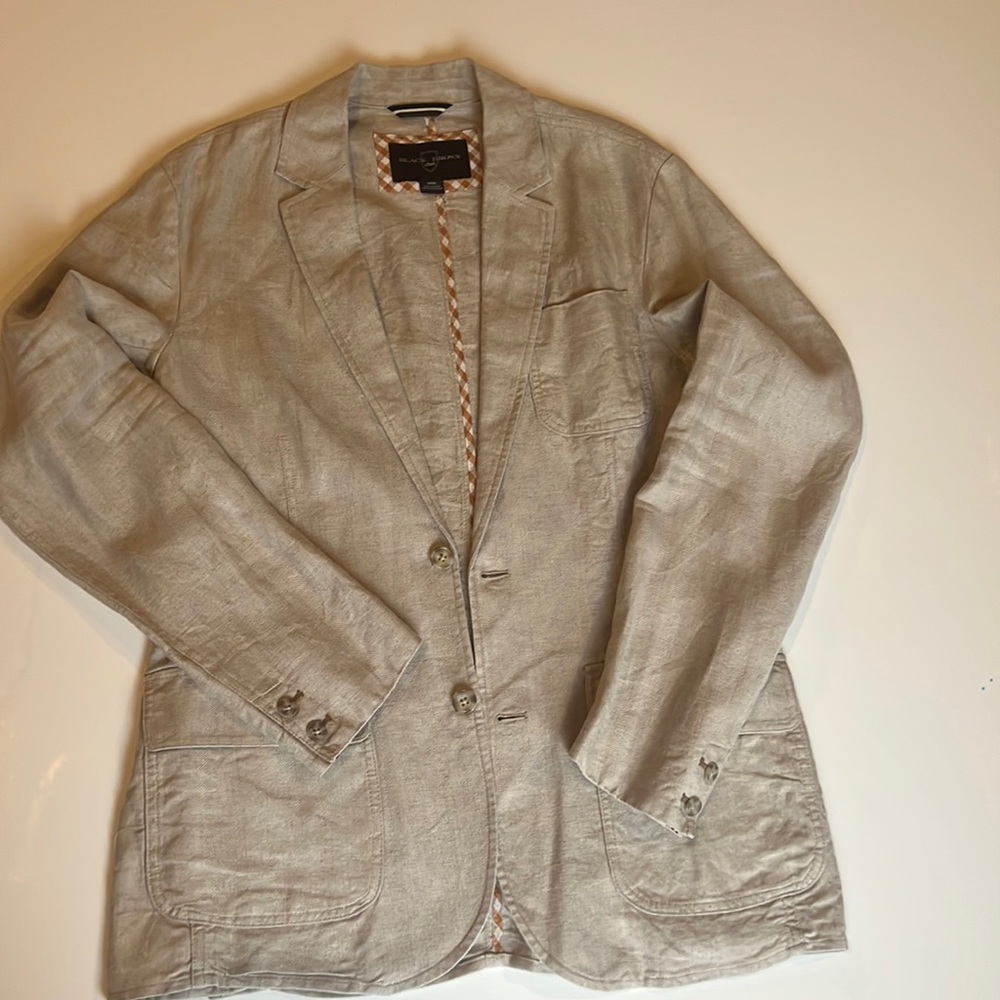 BLACK BROWN 1826 Linen Blazer
